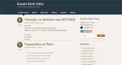 Desktop Screenshot of karateodry.cz
