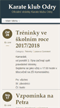Mobile Screenshot of karateodry.cz