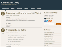 Tablet Screenshot of karateodry.cz